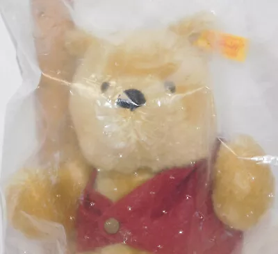 STEIFF  Winnie The Pooh  DISNEY 651755 Brass Button Mohair New In Original Bag • $295