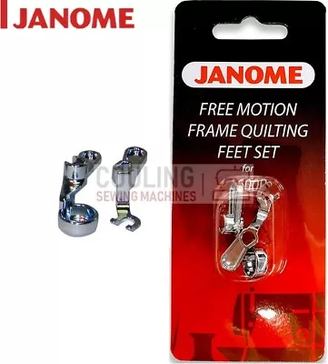 JANOME HD9 1600p Convertible Free Motion Frame Ruler Quilting Foot Set 767434005 • £19.95