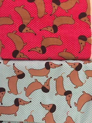 Dachshund Flannel Fabric • $5