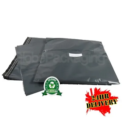 100 X-LARGE GREY 28 X34  POSTAL POSTAGE MAILING BAGS SACKS 28x34  (700x850mm) • £29.90