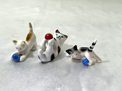 Vintage Bone China Japan Playful Kittens With A Ball • $13.41