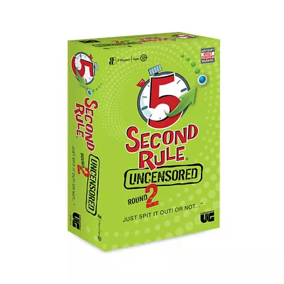 5 Second Rule Uncensored Question Version 2 Adult Activity Fun Game Toy 18+ • $29.95