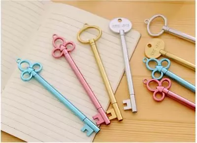 £2.99 • Buy 3 X Vintage Key Look Fine Point Pen Party Cute Kids Novelty Stationery Fun UK