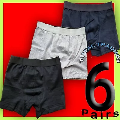 Mens 6 Pack Boxer Shorts Hipster Trunks Underwear Underpants  Boxers Size S-xXL • £6.99