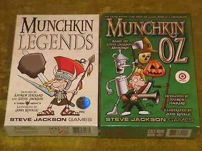 Munchkin Lot Legends & Oz NEW SW Steve Jackson Games Wizard Of Oz Exclusive • $30.60