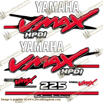 Yamaha VMAX HPDI Outboard Engine Decal (Multiple HP) 3M Marine Grade  • $149.99
