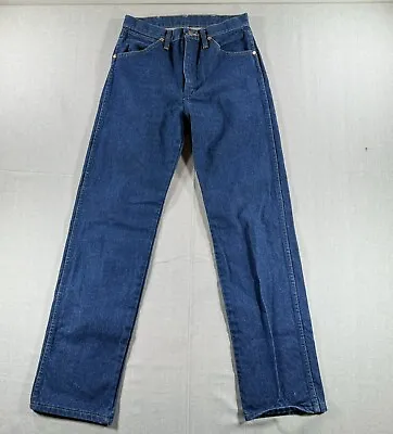 Wrangler Cowboy Cut Jeans Mens 28x32 Blue Dark Wash (measure 27x32) • $22.99