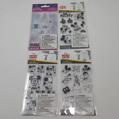 Disney Mickey Minnie Mouse & Princess EK Success Clear Stamp Lot Of 4 • $19.99