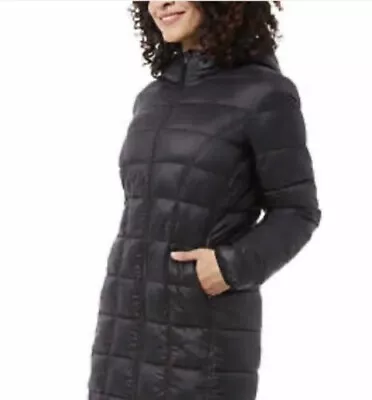 Aventure Ladies' 3/4 Length Puffer Jacket - Black (XL) • $49.99