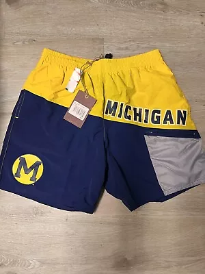 Mitchell & Ness Michigan Wolverines Nylon Utility Shorts - Men's Medium • $39.99