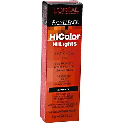 L'Oreal Excellence HiColor Magenta HiLights 1.2 Oz (Pack Of 2) • $14.99