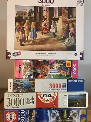 5 3000 Piece Puzzles • $90