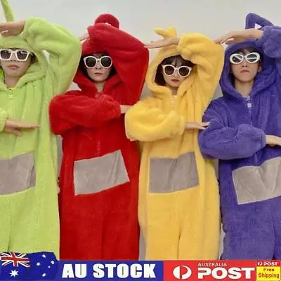 Teletubbies Adult Costume Kigurumi Pajamas Party Sports Day Book Week Cosplay AU • $27.19