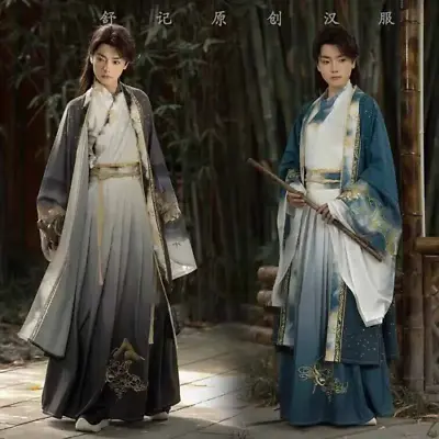 Hanfu Men&Women Chinese Traditional Hanfu Sets Couples Carnival Cosplay Costume • £78.73