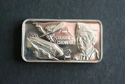 Vintage .925 Sterling Silver Art Bar World War II Claire Chenault One Ounce • $29