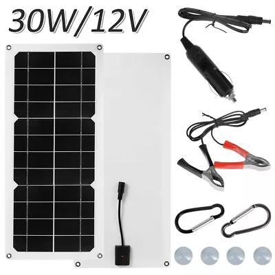 30W Solar Panel Kit 12V Waterproof Solar Powered Charger Portable Solar • $23.59