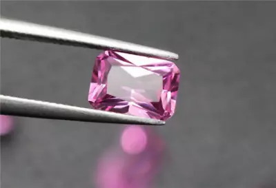 Top Quality Emerald Cut Pink Sapphire Lab-Created AAAAA+ Loose Gem 4x6mm-10X14mm • $1.99