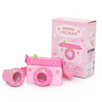 Mother Garden Wooden Toy Strawberry Camera With A Shoulder Strap New Japan • $64.96