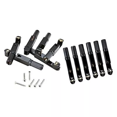 6Pcs Durable Black Brass Single Headless Guitar Bridge Kits With Screws • $87.87