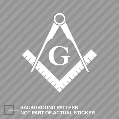 Freemasonry Emblem Sticker Die Cut Decal Freemason Masonic • $21.96