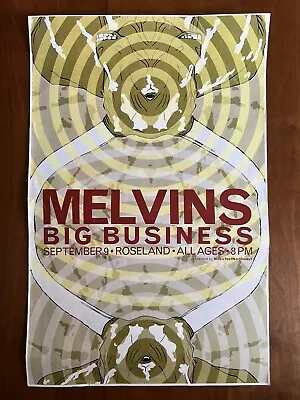 Original 2006 Melvins Big Business Concert Flyer Poster 11 X 17  Portland Oregon • $48