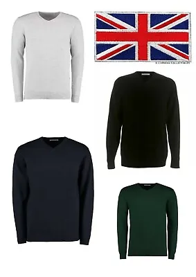 New V Neck Kustom Kit Sweater Union Jack Flag Great Britain RRP £19.95 • £9.98