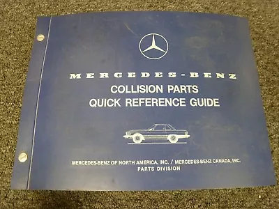 1987 Mercedes Benz 560SL Convertible Collision & Body Parts Catalog Manual • $559.50