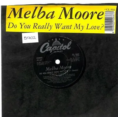 Melba Moore Do You Really Want My Love? UK 7  Vinyl 1990 CL592 Capitol 45 EX- • £5.25