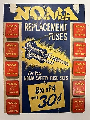 Vintage Noma Christmas Lights Safety Fuses Counter Display • $49.95