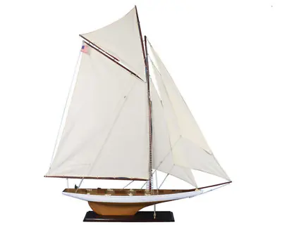 $429.99 • Buy Columbia 1898 America's Cup J Class Yacht Model 54  Wood Sailboat Built Boat New