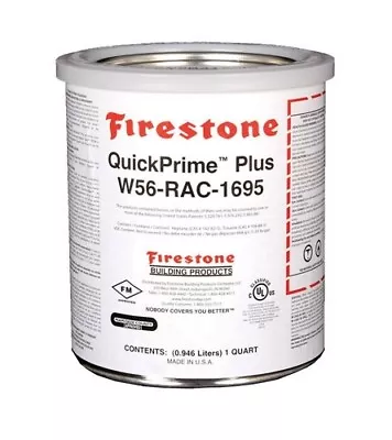 Firestone QuickPrime Plus 32 Oz Seam Primer-for EPDM Roof Pond Liner -1 Qt. • $69.50