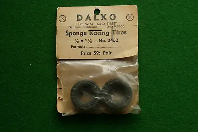 Vintage 70's 1/24 Slot Racing Car Dalxo Sponge Tyres. Cox Revell Russkit Atlas • £4.50