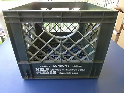 London  Dairy Gray Milk Crate Port Huron Mi Made In Battle Creek • $29.99