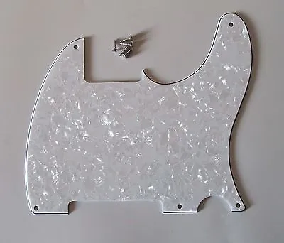5 Holes Tele/Telecaster Pickguard Scratch Plates For Esquire White Pearl 3 Ply • $17.89