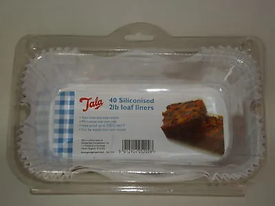 Tala Non Stick Loaf Tin Cake Cases Liners Pk40 2LB 10A 05202 • £10.99