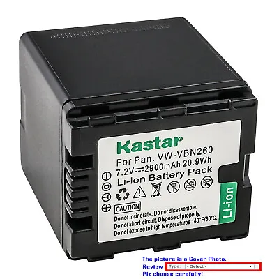 Kastar Dully Decoded Replacement Battery Pack For Panasonic VW-VBN260 VBN260 • $17.99