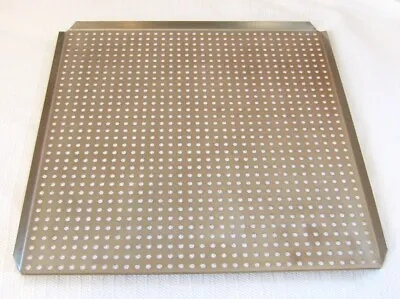 Stainless Steel Perforated Holes Pan With Edges 17-1/4  Square For Pizza Bread • $30