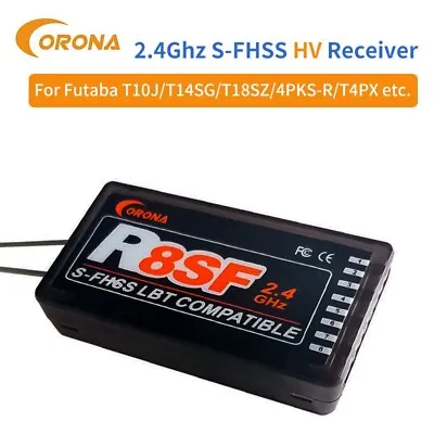 Corona R4SF R6SF R8SF S-FHSS/FHSS 4ch 6ch 8ch Receiver With Antenna  For FUTABA • $19.88