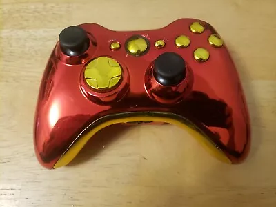 $59.99 • Buy Iron Man Themed Red & Gold Chrome Custom Controller Chaos XBOX 360 Controller
