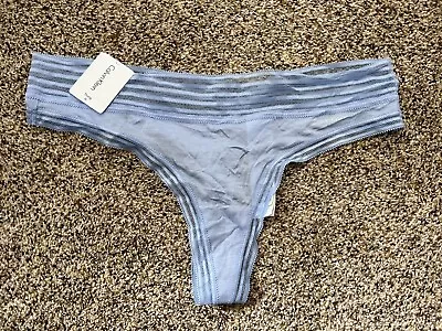 Calvin Klein Women's Modal & Lace Thong Panties-QD3670-Size Choice-NWT • $6.25