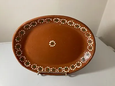 Vintage Mestizo Pottery Lead Free Mexican Dish 9.5 X 7 Inches • $12