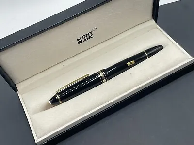 Montblanc LeGrand Meisterstuck Fountain Pen Black Resin Gold 146 Medium LNIB • $395