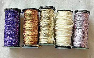 Lot Metallic Thread Kreinik Balger 10m 5 Medium #16 Braid Needlepoint Cross • $15.95