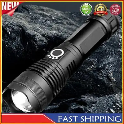 1500LM XHP50 LED Flashlight 5 Mode USB Rechargeable IPX4 (No Battery) • £10.57