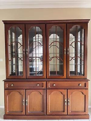 Vintage Macrob Formal Buffet Display China Cabinet. L 180 X H 209cm. • $400