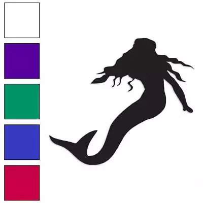 Mermaid Silhouette Vinyl Decal Sticker Multiple Colors & Sizes #450 • $4.95