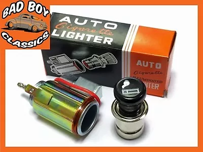 12v Classic Retro Style Cigarette Lighter & Socket Illuminated Fits MGB MIDGET • £9.95