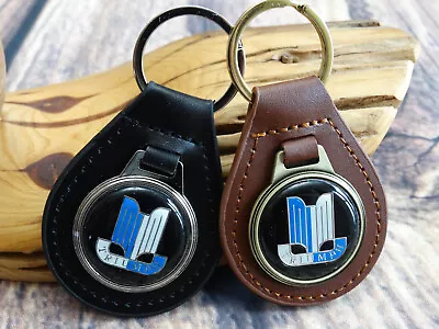 NEW RARE VINTAGE 1970s TRIUMPH BLACK Or BROWN Leather Key Chain Ring Fob NOS • $19.99