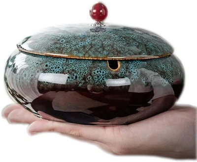 £12.04 • Buy Ceramic Ashtray With Lids,Windproof,Cigarette Ashtray For Indoor Or Outdoor Use，