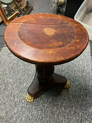 Antique Solid Wood Piano ?  Stool Spinning Adjustable Brass Lion Claw Feet 19  • $129